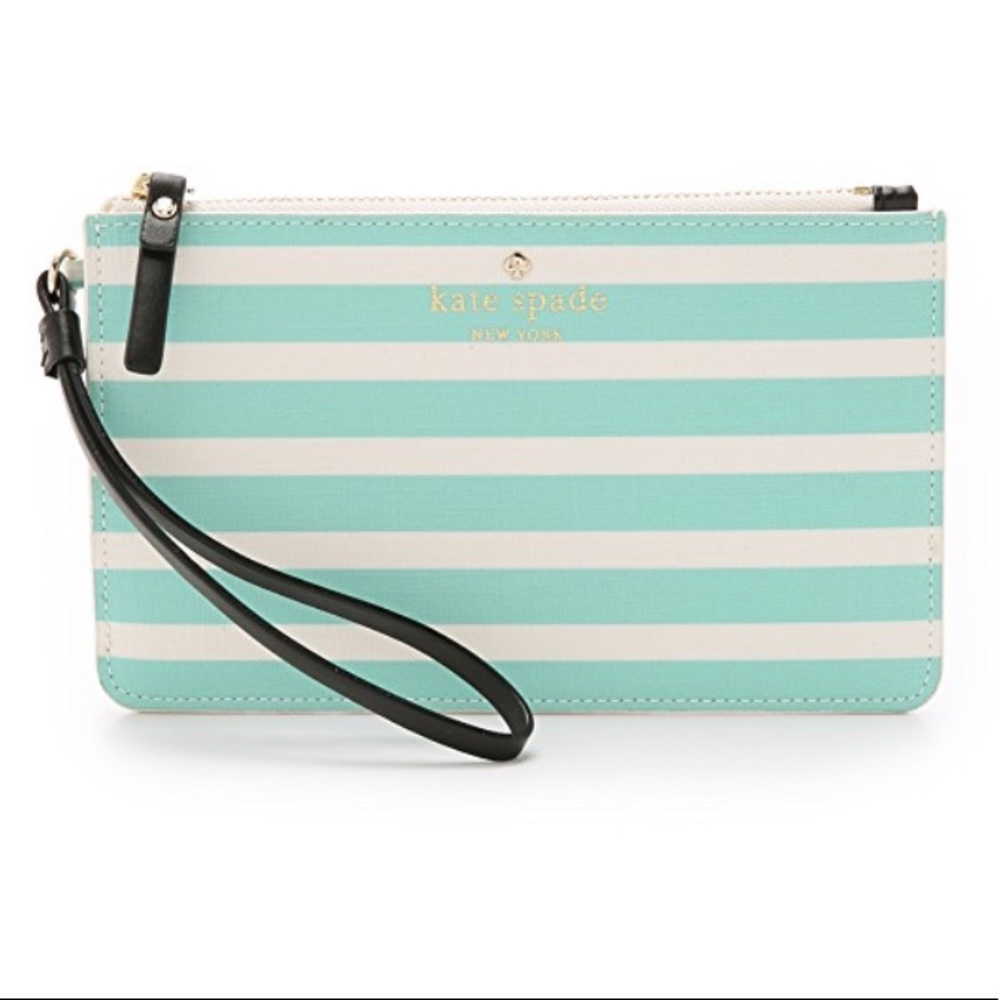 Kate Spade Striped Wristlet